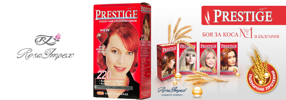 Стойкая крем краска для волос vip’s PRESTIGE с пшеничными протеинами и витамином С
